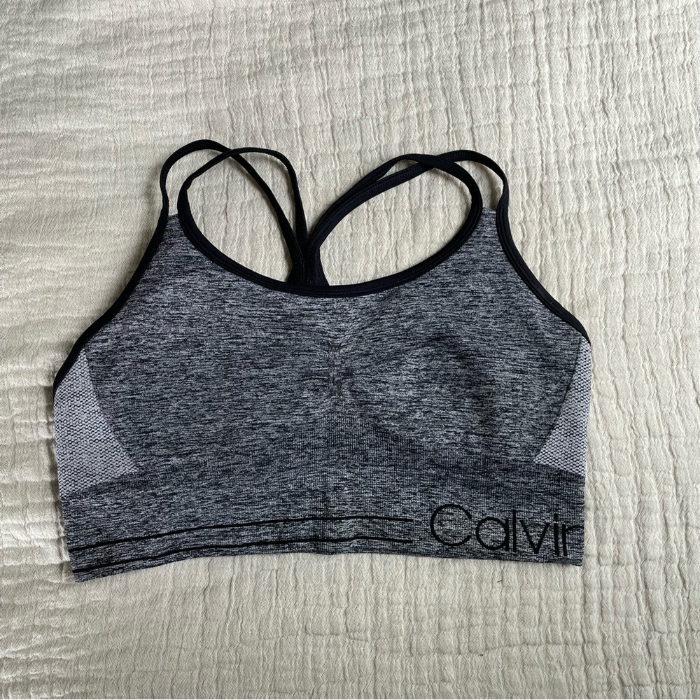 Calvin Klein Performance Low Impact Black Sports Bra - L